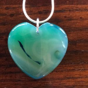 Onyx Agate Stone Pendant Necklace